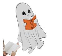 Marcapáginas para leer - Marcapáginas para niños con forma de fantasma - Etiquetas transparentes para lectura familiar, novelas, niños, estudiantes, escritores, decoración de Halloween
