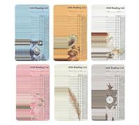 Marcapáginas para listas de lectura, 60 unidades de marcapáginas de accesorios literarios como marcadores laterales, tarjetas de notas para seguimiento de libros, para amantes de los libros