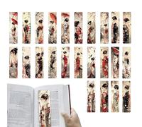 Marcapáginas para Mujeres - 24 Piezas De Marcapáginas De Papel | Patrón Femenino Estética Ideal Hogar Biblioteca de Viajes