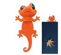 Marcapáginas Para Niños Lectores,Divertidos Señaladores de Gecko 3D,Marcapáginas 3D | Para Amantes de la Lectura, Adolescentes, Chicas, Chicos, Mujeres, Hombres, Profesor, Estudio, Diario Lectura