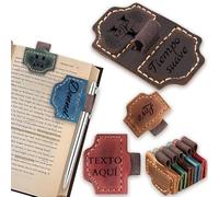 Marcapáginas Personalizados QSZ: Magnético con Texto Grabable e Iconos de Nombres, Disponible en Estilo Cuadrado, Un para Mujeres, Hombres y Amantes de los Libros