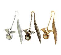 Marcapáginas Retro Creativos de 3 Piezas, Luminosos de Metal, Regalo