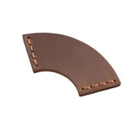 Marcapáginas retro de cuero hechos a mano con costura creativa en forma abanico, señalización cultural Para Ratónes De Biblioteca, Lectores(Brown)