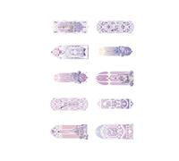 Marcapáginas transparente con forma de moda, multifunción, material seguro, ideal para líderes y decoración de escritorio