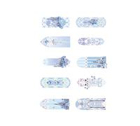 Marcapáginas transparente con forma de moda, multifunción, material seguro, ideal para líderes y decoración de escritorio