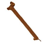 Marcapáginas único de perro | Marcapáginas de ganchillo | Bonito marcador de perro de punto marrón práctico diseño de gancho, accesorios de lectura para los amantes de los libros, hombres