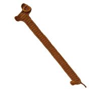 Marcapáginas único de punto para perro, bonito marcador de ganchillo marrón, marcapáginas de perro salchicha, marcador de punto para perro, marcador creativo de lectura de perros, marcapáginas de