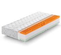 Marcapiuma - Colchón Bio viscoelástico Cuerpo y Medio 120x200 alto 21 cm RAINBOW PLUS H3 Firme 5 zonas Ergonómico Memory Antialérgico Funda Silver Antiácaros desenfundable 100% Fabricado en Italia