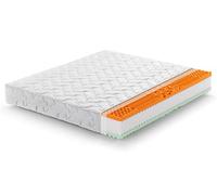 Marcapiuma Colchón Bio viscoelástico Matrimonio 135x180 Alto 21 cm Rainbow Plus de Firmeza Alta 5 Zonas Ergonómico Memory Antialérgico Funda Silver Antiácaros desenfundable Fabricado en Italia