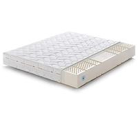 Marcapiuma Colchón Látex Matrimonio 135x190 Alto 20 cm SEVENLIFE 20 de firmeza Media 7 Zonas Ergonómico Antiácaros Antialérgico Funda desenfundable Silver 100% Fabricado en Italia