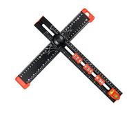 Marcar T Square - Regla T Drawing, Perno De Estante Para Herramientas De Perforación, Modelo De Agujero De Mueble | Ángulo Ajustable T-cuadrado Riñón De Dibujo Indicador De Marcado Para Carpa