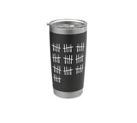 Marcas de recuento de 50 cumpleaños - Vintage Anniversary 50 Years Old Vaso térmico de acero inoxidable de doble pared