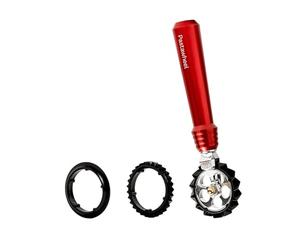 Marcato Cortador de Pasta, Rueda Cortadora de Pasta, 3 Tipos de Corte, también para Galletas, Chiacchiere y Creckers, Accesorio de Cocina. Modelo: Pastawheel, Rojo