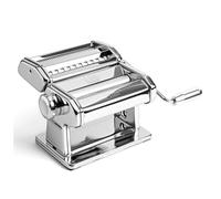 Marcato Máquina de pasta fresca Atlas+ en aluminio anodizado con 4 tipos | Lasaña, fettuccine, tagliolini y espaguetis, fabricada en Italia, compatible con accesorios adicionales