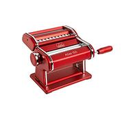 Marcato Máquina para Pasta, Pasta Maker, Cortadora de Pasta, en Aluminio anodizado, para Lasagne, Fettuccine, Tagliolini, Compatible con 12 Formatos Extra. Modelo: Atlas 150, Rojo.