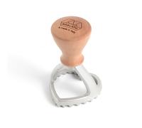 Marcato Molde para Raviolis y Galletas, Formas para Raviolis, Cortadores de Galletas, en Madera Maciza y Aluminio Fundido, Troquel en Forma de Corazón de 50 mm.