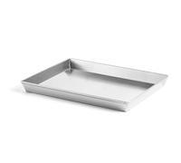 Marcato Molde rectangular para tartas, aluminio, 30 x 23 cm, cocción uniforme, ligera y resistente