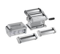 Marcato Multipast, Set de Máquina para Pasta Atlas 150, Acero Cromado, 6 Accesorios Incluidos