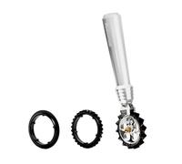 Marcato Tagliapasta, Rueda de Cortapasta, 3 Tipos de Corte, también para Galletas, Chiacchiere y Crackers, Accesorio de Cocina, Hecho en Italia. Modelo: Pastawheel, Plata