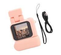 MARCBUSE Cámara de campus de viaje, 90° Flipflash, pantalla a color de 1.44 pulgadas, captura continua para cámara de video portátil de acción