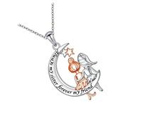 MARCBUSE Elegante collar de luna creciente con árboles de la vida, regalo del día de la madre, cadena ajustable Kirsite para mujer, elegante collar de uso diario, talla única, como se describe, como