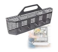 MARCBUSE Estante de almacenamiento de cubiertos para lavavajillas fácil de limpiar, textura de grado alimenticio, organizador de utensilios de cocina para uso a largo plazo