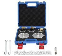 MARCBUSE Juego de purga de agarre de aluminio permanente con aro de goma NONENTITY enlace cerrado y caja de almacenamiento protectora para organización de garaje, caja de almacenamiento de