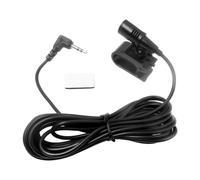 MARCBUSE Micrófono de coche con clip de 3,5 mm con cable flexible, micrófono externo para radio de vehículo, Bluetooth, grabaciones de voz, accesorios, micrófono de coche para navegación