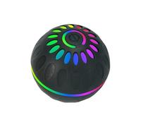 MARCBUSE Pelota de perro saltando resistente a las mordidas, construcción ABS que simula el movimiento de la presa fomenta el juego de liberación de energía juguete móvil con luz para mascotas