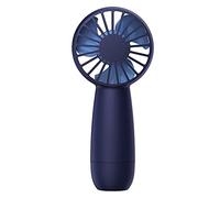MARCBUSE Ventilador de mano para camping, 4800 mAh, funciona con pilas, 3 velocidades, bolsillo personal para viajes, camping, senderismo y oficina, recargable por USB, portátil