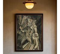 Marcel Duchamp Abstracto Retro Arte Conceptual Galería Exposición Lienzo Impresiones Póster Arte Pared Hogar Sala Decoración Hogar 50x75cm Sin Marco