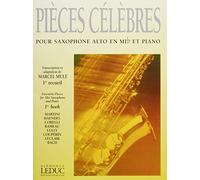 Marcel mule - pieces célébrés pour saxophone alto et piano, 1 er recueil