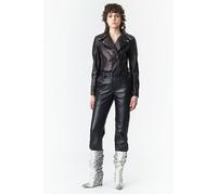 Marcell von Berlin Leather Slim Fit Biker Jacket Black Talla: 34 | Outlet | Mujer | Negro
