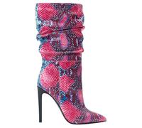 Marcell von Berlin Python-embossed Mid-calf Boots Red Snake Talla: 36 | Botas Outlet | Mujer | Rojo