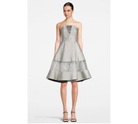 Marcell von Berlin Women‘s Midi Corset Dress With Swarovski Crystals Silver Gra Talla: 36 | Vestidos Midi Outlet | Mujer | Gris