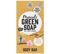 Marcel's Green Soap - Body Bar Vanilla & Cherryblossom - Ahorra 3 botellas de gel de ducha regular - 100% ecológico - 100% vegano - 97% biodegradable - 150 g