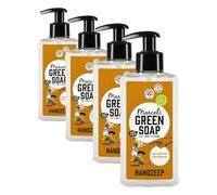 Marcel's Green Soap - Jabón de manos de sándalo y cardamomo - Dispensador de lavado de manos - 100% ecológico - 100% vegano - 97% biodegradable - 250 ml (Paquete de 4)