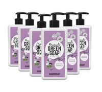 Marcel's Green Soap - Jabón de manos Lavanda y Romero - Dispensador de jabón para manos - 100% ecológico - 100% vegano - 97% Biodegradable - 500 ML - 6 paquetes