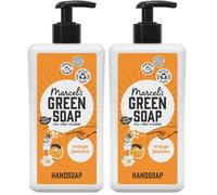 Marcel's Green Soap - Jabón de manos naranja y jazmín - Dispensador de lavado de manos - 100% ecológico - 100% vegano - 97% biodegradable - 500 ml (Paquete de 2)