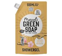 Marcel's Green Soap - Recambio de gel de ducha de vainilla y flor de cerezo - Loción de lavado - Respetuoso con el medio ambiente - Vegano - 98% biodegradable - 500 ml
