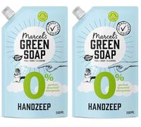 Marcel's Green Soap - Recambio de jabón de manos 0% - Hipoalergénico - Recambio de jabón líquido - Vegano - 97% biodegradable - 500 ml (Paquete de 2)