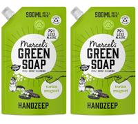 Marcel's Green Soap - Recambio de jabón de manos Tonka & Muguet - Recambio para dispensador de jabón líquido - Ecológico - Vegano - 97% biodegradable - 500 ml (Paquete de 2)