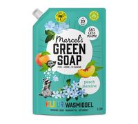 Marcel's Green Soap Recarga de detergente de color melocotón y jazmín - 1 l de recambio (23 lavados) - vegano, sin aceite de palma, microplásticos, antimanchas, a partir de 20 °C, ahorra un 56% de