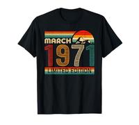 March 1971 Limited Edition Classic 1971 Vintage Birthday Camiseta