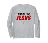 March for Jesus - Christian Faith Church Celebration Walk Manga Larga