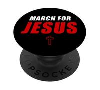 March for Jesus - Christian Faith Church Celebration Walk PopSockets PopGrip Adhesivo