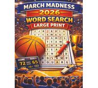 March Madness 2026 Large Print: Basketball Word Search Puzzle, Word Search for Adults