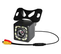 Marcha atrás cámara de para Coche Cámara Marcha Atrás para Aparcamiento IP68 Impermeable Gran Angular 170° Imagen En Color Visión Trasera 12 Pulgadas(12 LED-1)