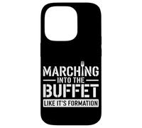 Marchando hacia el buffet como el día de los veteranos de su formación Carcasa para iPhone 14 Pro