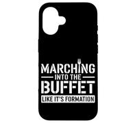 Marchando hacia el buffet como el día de los veteranos de su formación Carcasa para iPhone 16